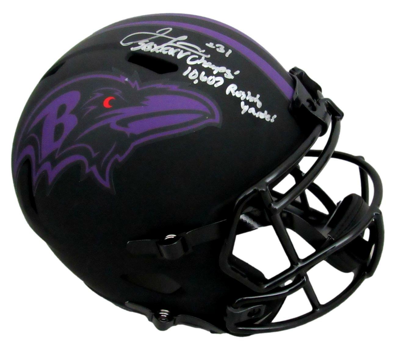 Jamal Lewis Signed Ravens Eclipse Replica Full Size Helmet Beckett 163126 