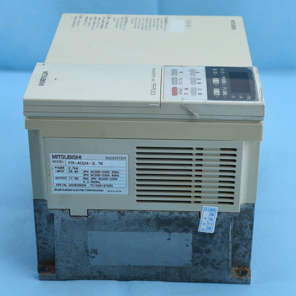三菱電機 インバータ　FREQROL-A024 FR-A024-3.7K 三菱電機 インバータ FREQROL-A024 FR-A024-3.7K 【公式通販】