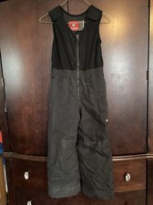 Boulder Gear Ski Snow Youth Size 6 Black Bib, Color: Black