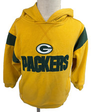 NFL Apparel Green Bay Packers Youth Embroidered Hoodie Sweatshirt Medium