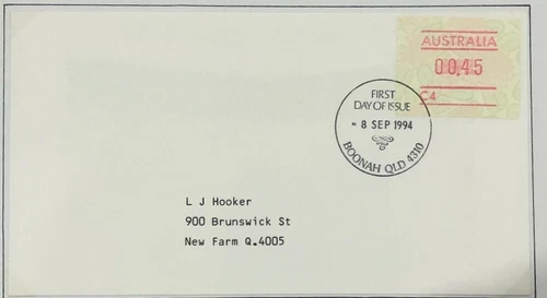 Australia 1994 - 45c Waratah Frama on FDC - C4 (Addressed: L J Hooker RE)