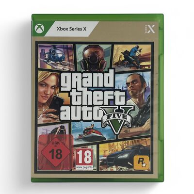 Xbox Series - Grand Theft Auto V / GTA 5 DE mit OVP sehr guter Zustand