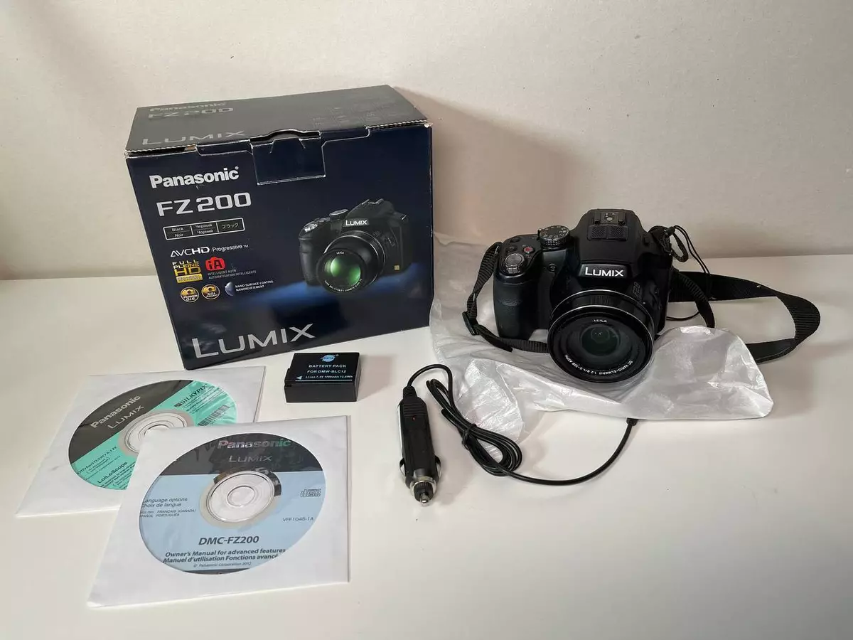 Panasonic Lumix Digital Camera DMC-FZ200, 12.1 MP Working In Box