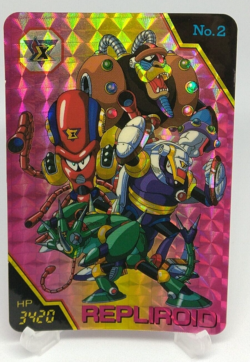 Mega Man X Rockman X Bandai Carddass No.2 Holo Japanese Retro Game