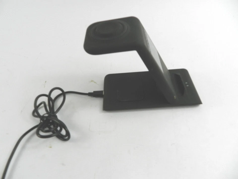 Беспроводная зарядная станция быстрая зарядка 3 в 1 беспроводное зарядное устройство для телефона D342 - Изображение 2 из 3