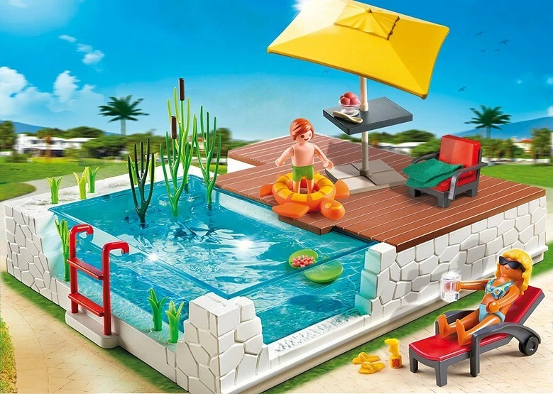 5575 playmobil piscine avec terrasse 0115 5575 - Conforama