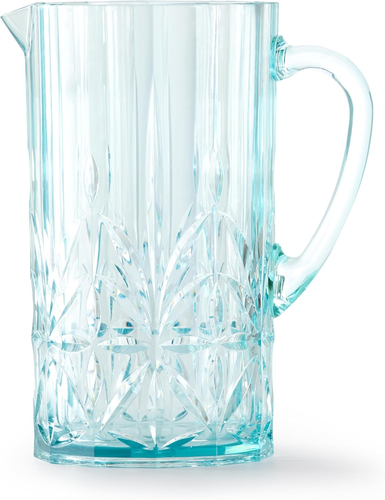 Shatterproof Tritan Plastic Water Pitcher with Lid, Myrtle Beach 88Oz Unbreakabl - Picture 8 of 9