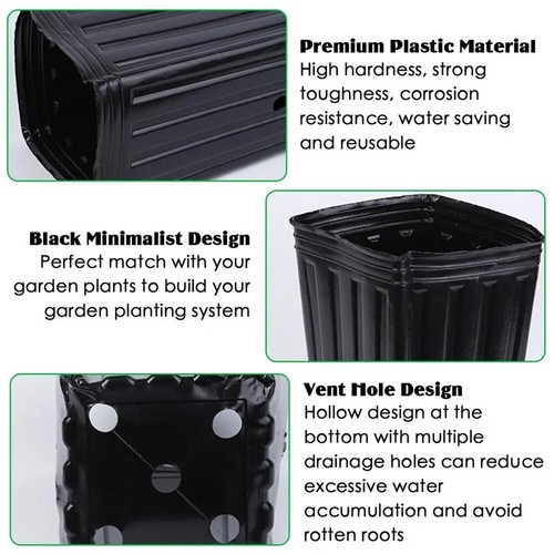 Quality Plastic 7.8 Tree Shoots Pots Tall Tree Pots Plastic Deep Nursery Treepo - Bild 20 von 36