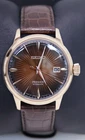 SEIKO PRESAGE Cocktail Time Automatic Watch Gold  Brown Dial 4R35-01T0