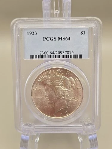 1923 Peace Silver Dollar $1 - PCGS MS64