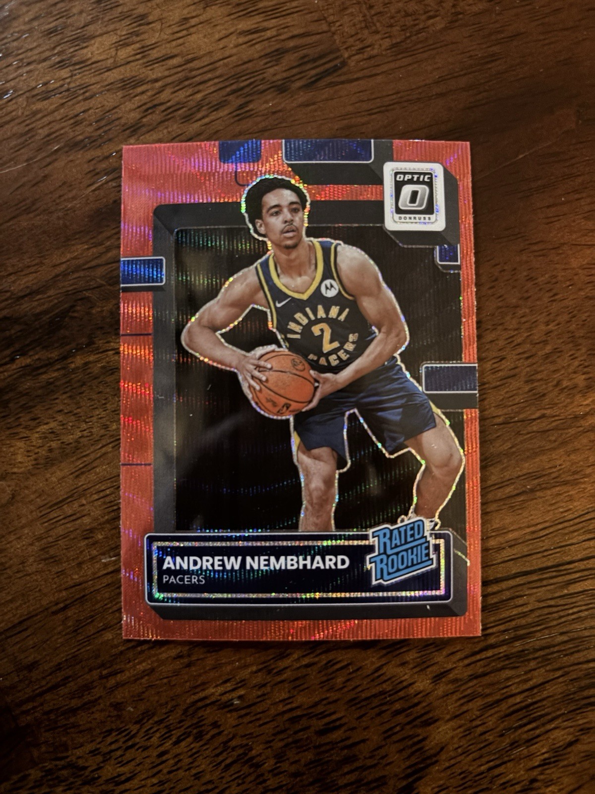 ✨2022-23 Panini Donruss Optic Andrew Nembhard Red Wave Rookie Pacers RC #230