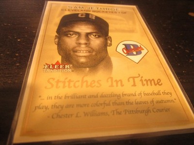 2001 Fleer Tradition Stitches in Time #25ST Sam Jethroe
