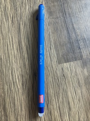 Legami 0,7 mm radierbares Gel, Haifischangriff/Hai   blaue Tinte (1 Stift) EINGESTELLT