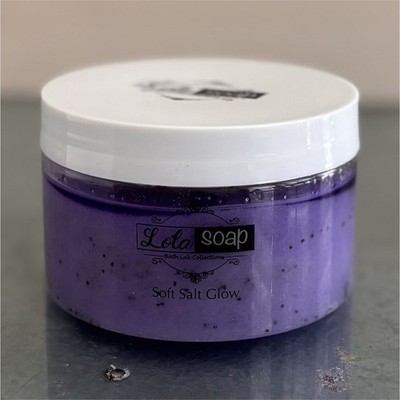 Lola Soap Soft Salt Glow Body Scrub Sea Salt Jojoba Paraben-Free 450g 15.8oz