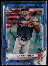 2021 Bowman Sapphire Edition C.J. Chatham BCP-113 Boston Red Sox