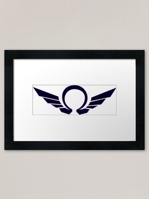 Flying Omega Gerahmter Kunstdruck Gerahmtes Wandbild Poster Leinwanddruck Bild