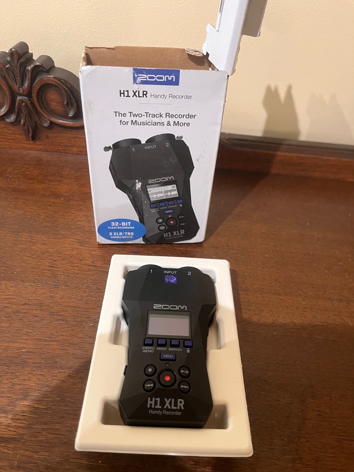 Zoom H1 XLR Handy Recorder 32-Bit Float, 2 XLR/TRS, 3.5mm, USB Mode