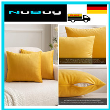 Kissenbezug Samt 12x20 Zoll Orangegelb Versteckter Re