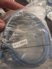 Lot of 25 CAT6 Ethernet Patch Cord LAN Network Cable Blue 3' FT New