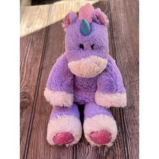 Mary Meyer Purple and Pink Unicorn Marshmallow Zoo Approx 13" Soft Plush Hologra