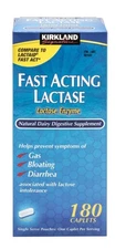 Kirkland Signature Fast Acting Lactase Enzyme 180 Count