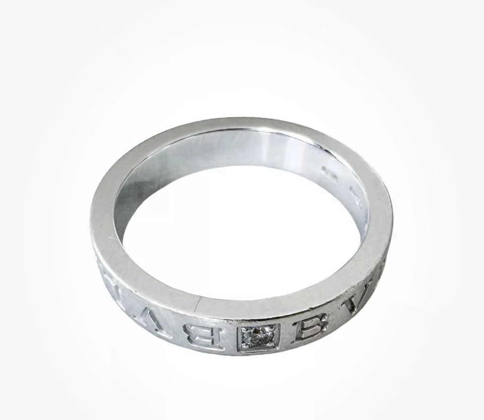ANILLO DIAMANTES BVLGARI / ORO BLANCO 750 US 5 Foto 3 de 4