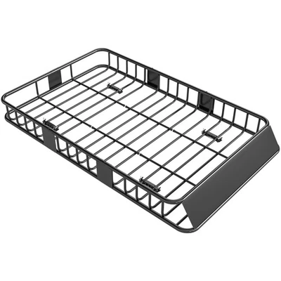 Dachkorb Auto Dachträger Dach Gepäckträger Universal Gepäckkorb Metall Schwarz