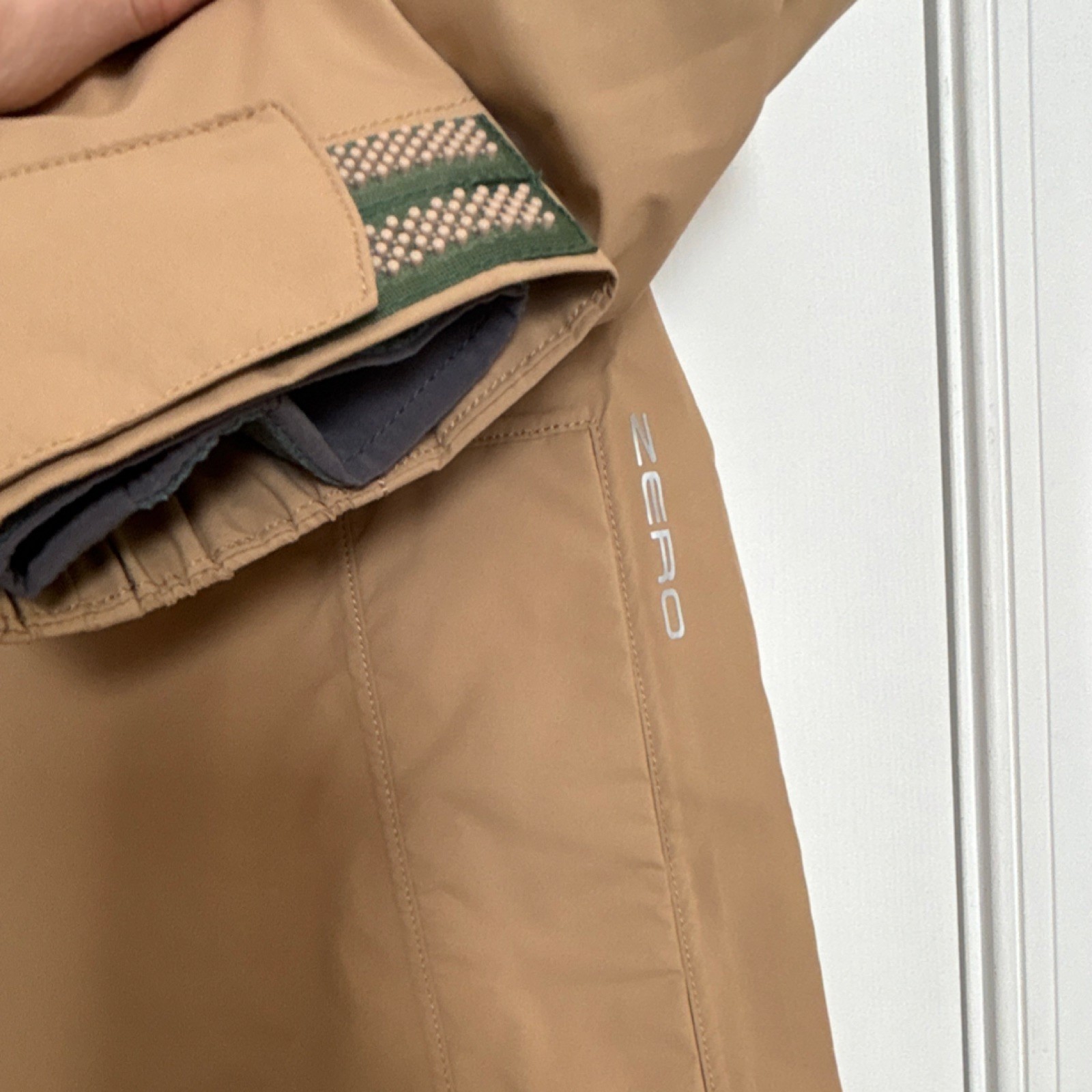 Zero Restriction Tan Windbreaker Jacket Full Zip … - image 3