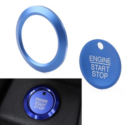 Blue Engine Start Stop Switch Button Cover Trim For Ford F150 Raptor