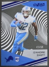 2020 Panini Chronicles Clear Vision Rookies Blue /99 D'Andre Swift #CV-9 