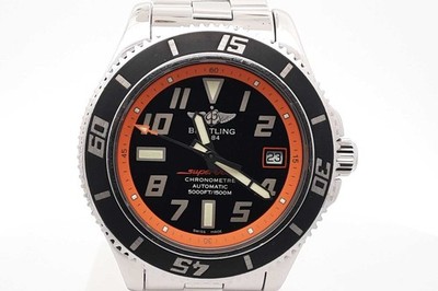 Breitling 42mm Superocean Automatic Stainless Steel Watch Eb0326exzsa