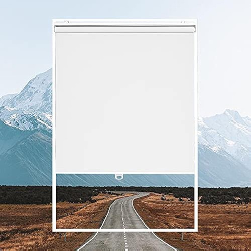 Roller Window Shades Blackout Blinds for Windows Cordless Bedroom Shade Room ...