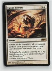 Faith's Reward #14/249 Magic 2013 M13 Rare White Instant