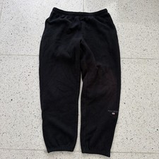 Size XL - Vintage Polo Ralph Lauren Made In USA Fleece Pants 90s Black
