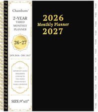 2026-2027 Monthly Planner, 2 Year Monthly Planner/Calendar 2026-2027, Jan 2026  
