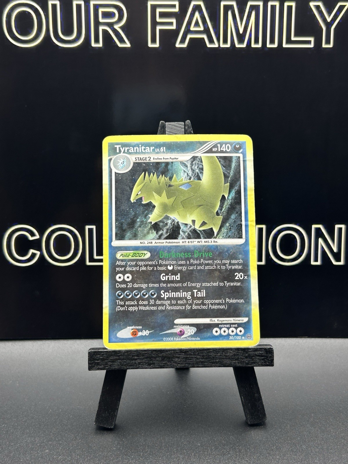 Tyranitar 30/100 Holo Rare Stormfront Pokemon Card