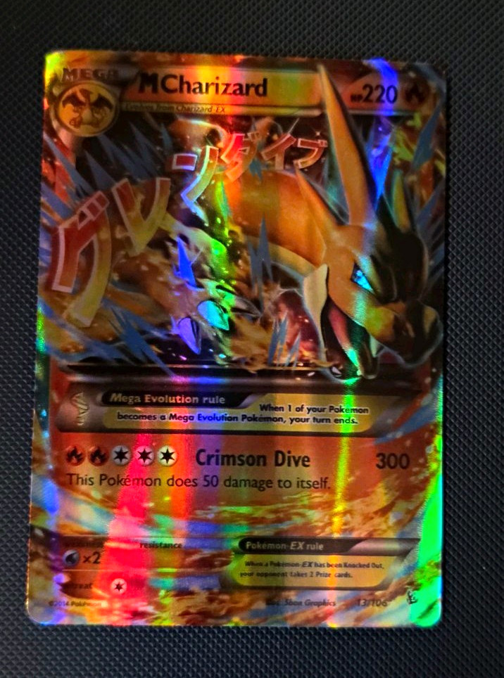 M Charizard EX (Y) Flashfire 13/106 Holo Ultra Rare Eng (Read Description)