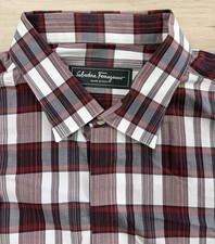 Salvatore Ferragamo Shirt Men  s SIZE L Made in Italy ORIGINALE.