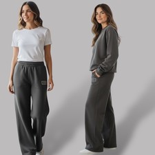 Joggers Jogging Bottoms Trackpant Womens P.E Nation Grey Luxury Pockets Size M