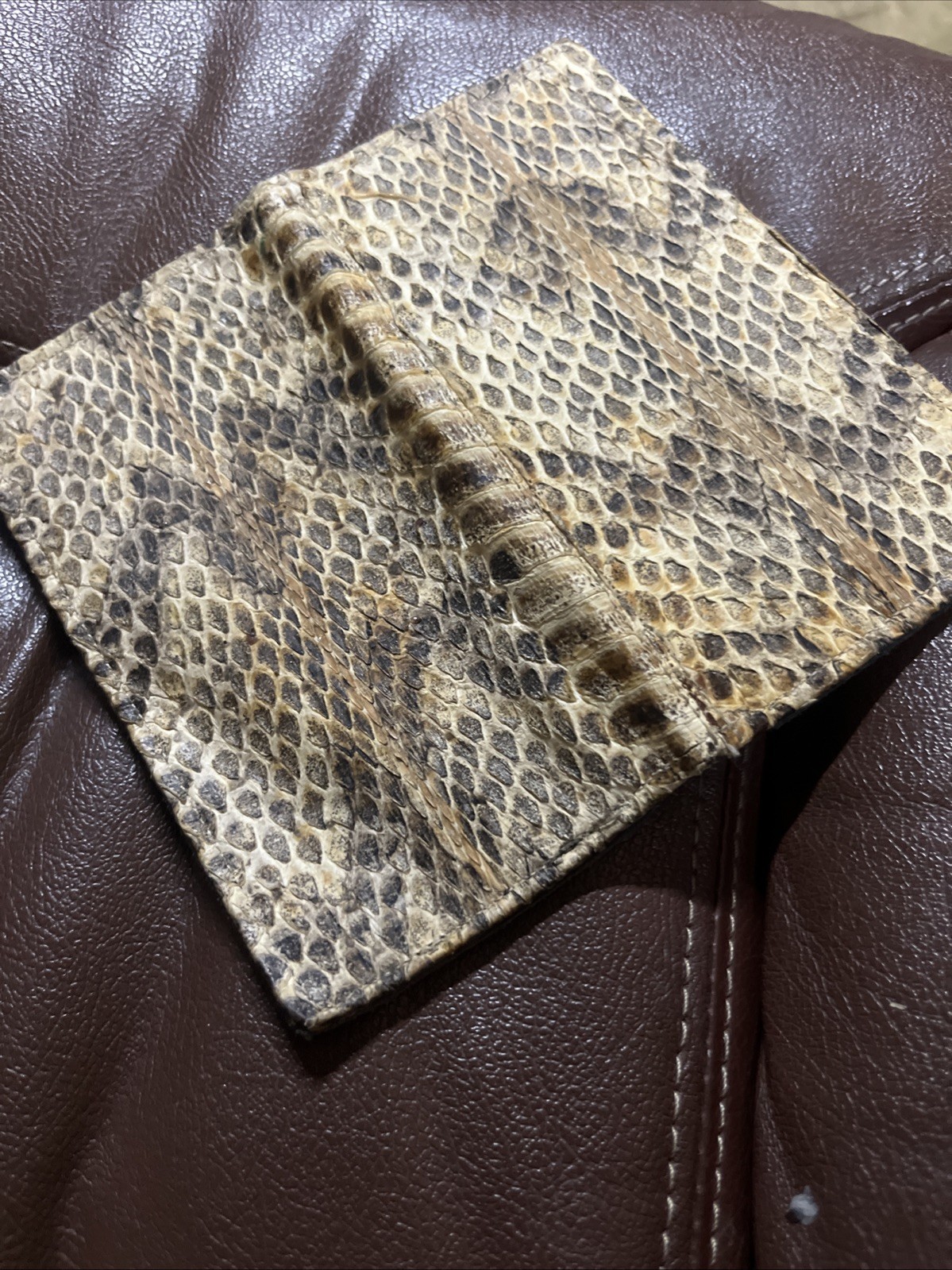 Genuine Python Snakeskin Leather Wallet Very Very… - image 3