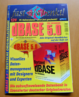 dBASE 5.0 für Windows - Mit Handbüchern auf der Heft-CD - ''FG fast geschenkt''