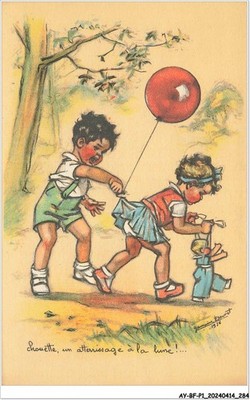 AY-BFP1-0143-ILLUSTRATEUR - Eule - Ein Landegestell A La Mond - Bouret