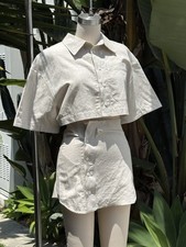 jacquemus la robe Arles Linen Mini Dress 34