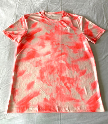Puma FAIRWAY AOP TEE Tie Dye Shirt Running Gym Training Golf Top Mens size M nwt