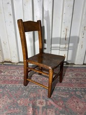 Antique Childs School / Chapel Chair Wooden Chair Dolls Chair Small Chair
