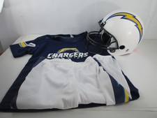 Franklin LOS ANGELES CHARGERS NFL Youth Football Uniform Helmet Pants Shirt Sz M