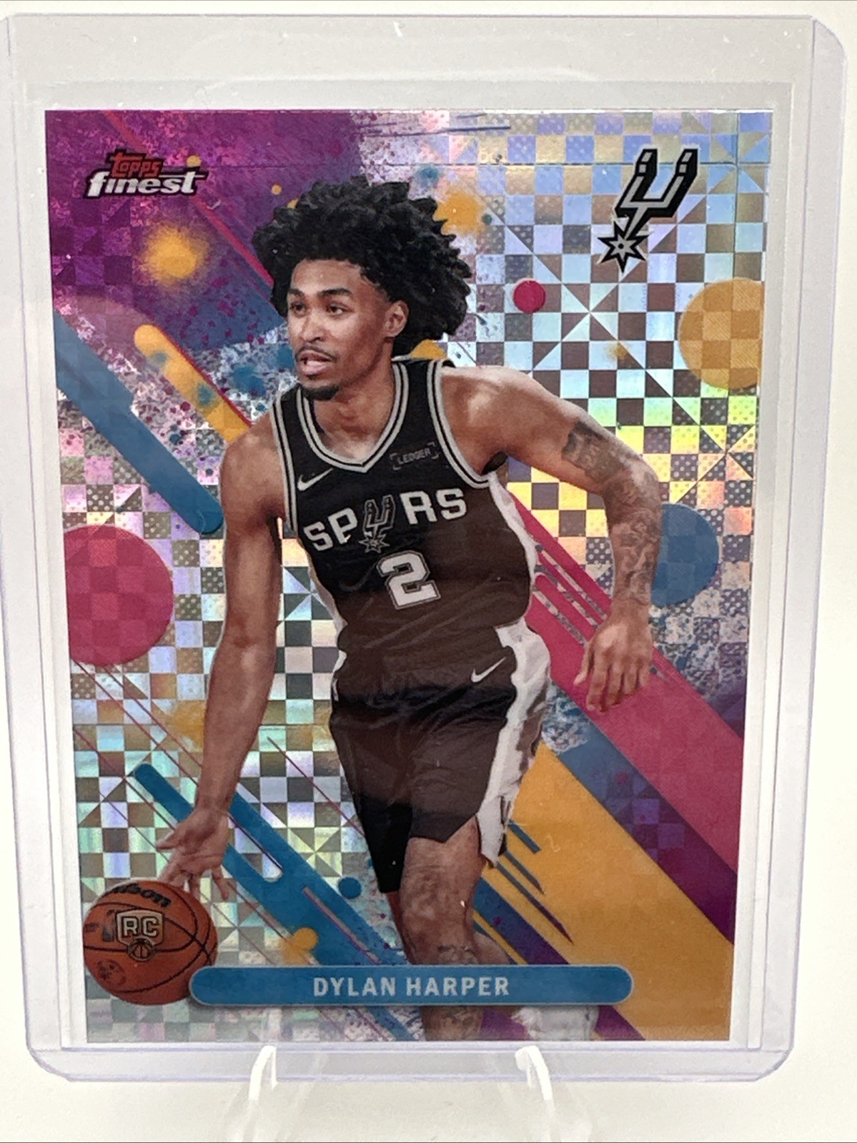 2025-26 Topps Finest #102 Dylan Harper Rookie RC X-FRACTOR