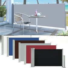 Retractable Deck Side Awning Screen Fence Garden Patio Privacy Divider MultiSize