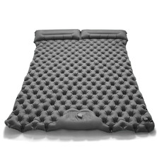 Outdoor Camping Double Inflatable Mattress Extra Wide Sleeping Pad Ultralight Fo