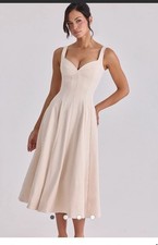 House of CB, Carlotta Dress, Cream, Size M, New With Tags, Perfect Condition